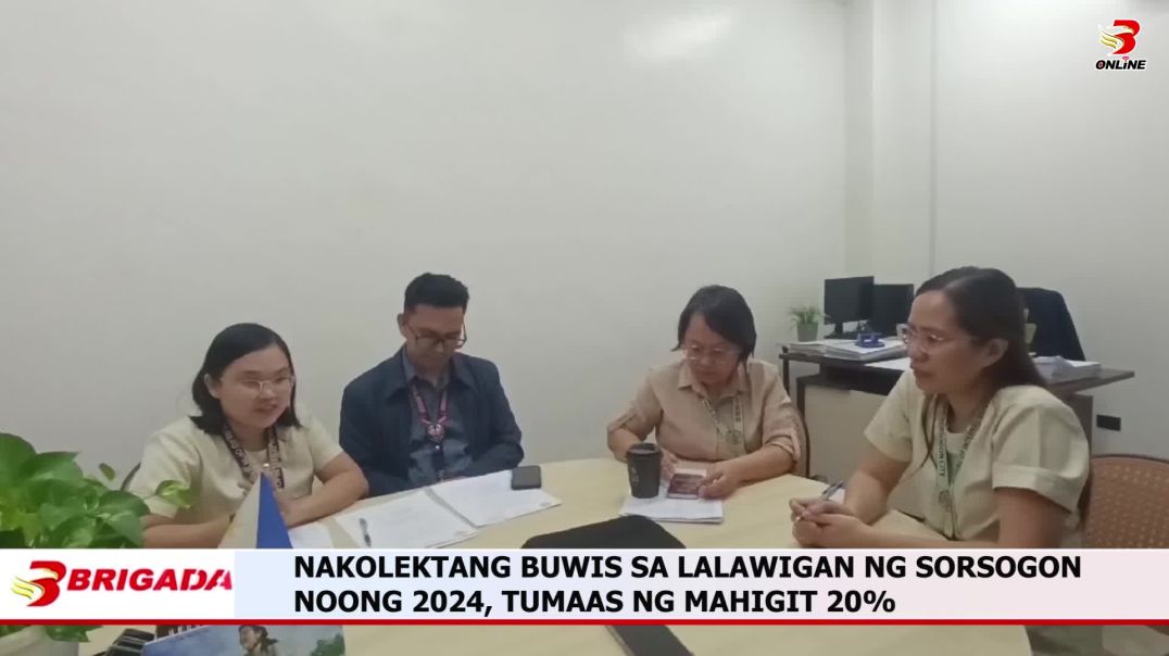 ⁣NAKOLEKTANG BUWIS SA LALAWIGAN NG SORSOGON NOONG 2024, TUMAAS NG MAHIGIT 20%