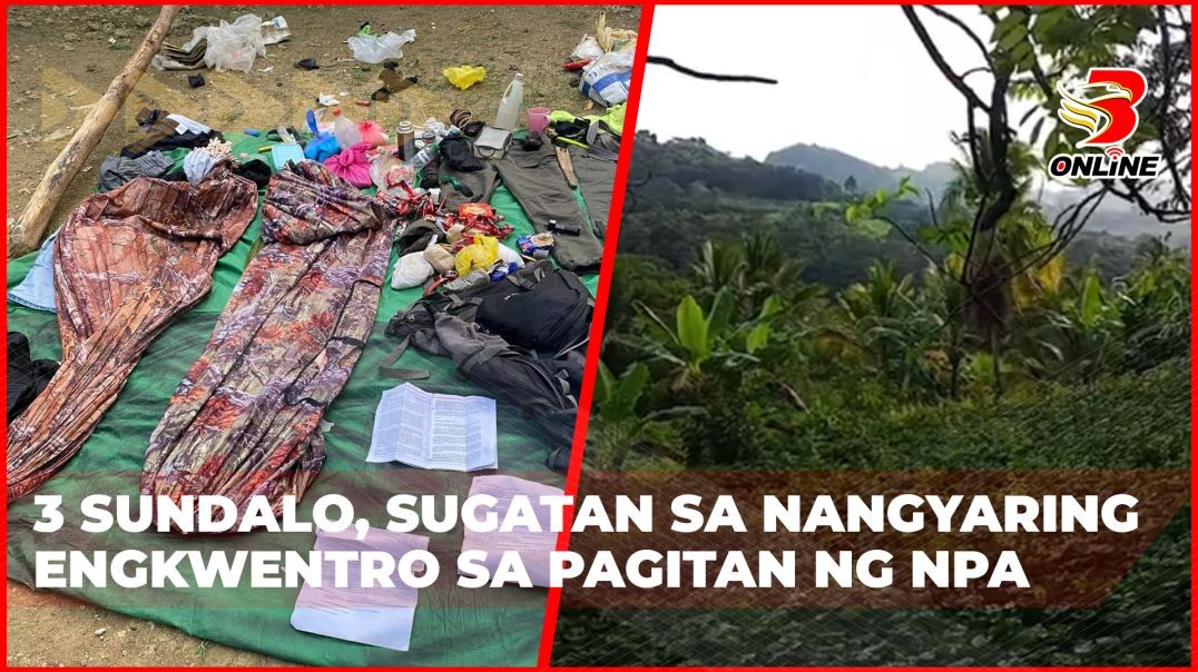 ⁣3 sundalo, sugatan sa nangyaring engkwentro sa pagitan ng NPA