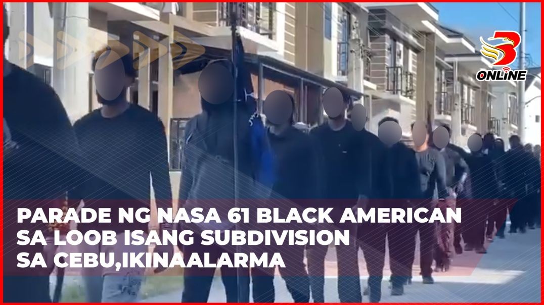 ⁣Parade ng nasa 61 Black American sa loob isang ng subdivision sa Cebu, ikinaalarma