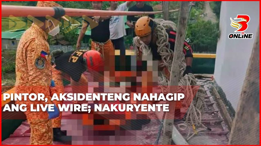 Pintor, aksidenteng nahagip ang live wire; nakuryente