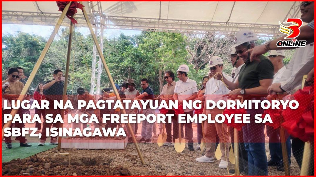 ⁣Lugar na pagtatayuan ng dormitoryo para sa mga Freeport employee sa SBFZ, isinagawa