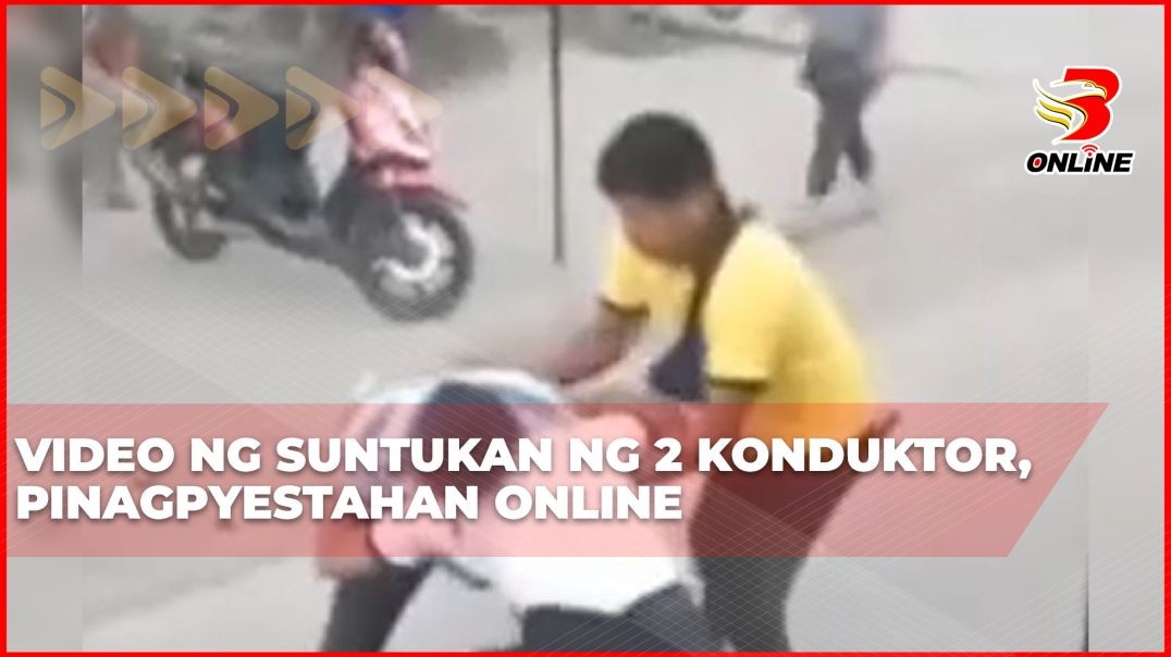 ⁣Video ng suntukan ng 2 konduktor, pinagpyestahan online