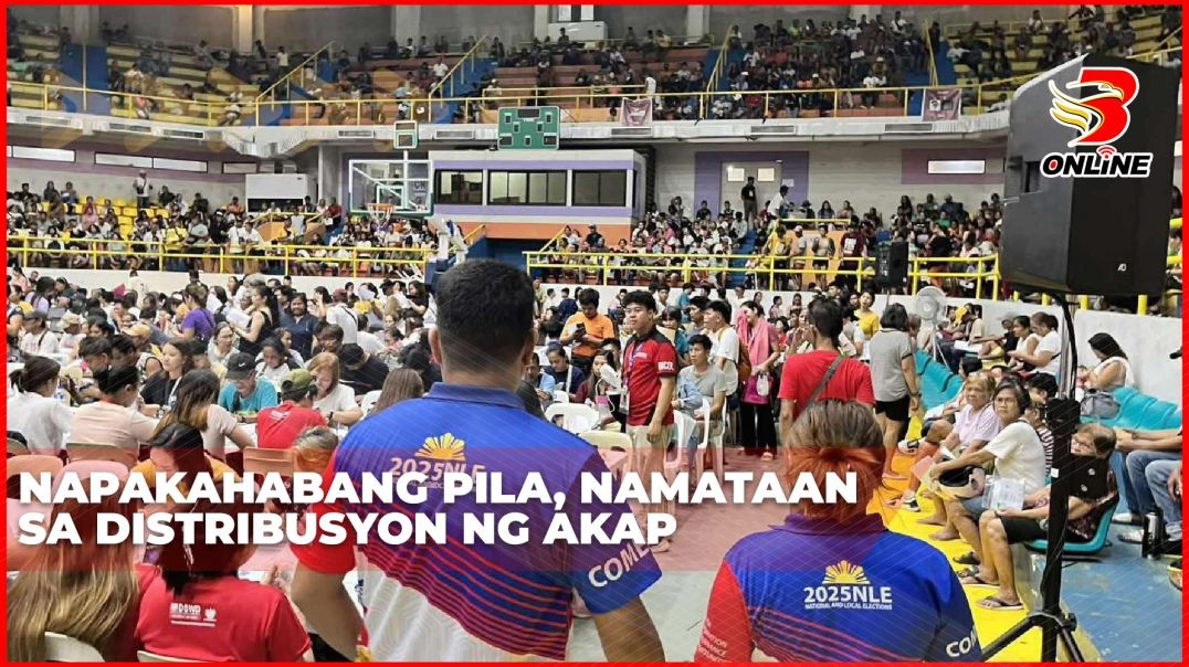 ⁣Napakahabang pila, namataan sa distribusyon ng AKAP