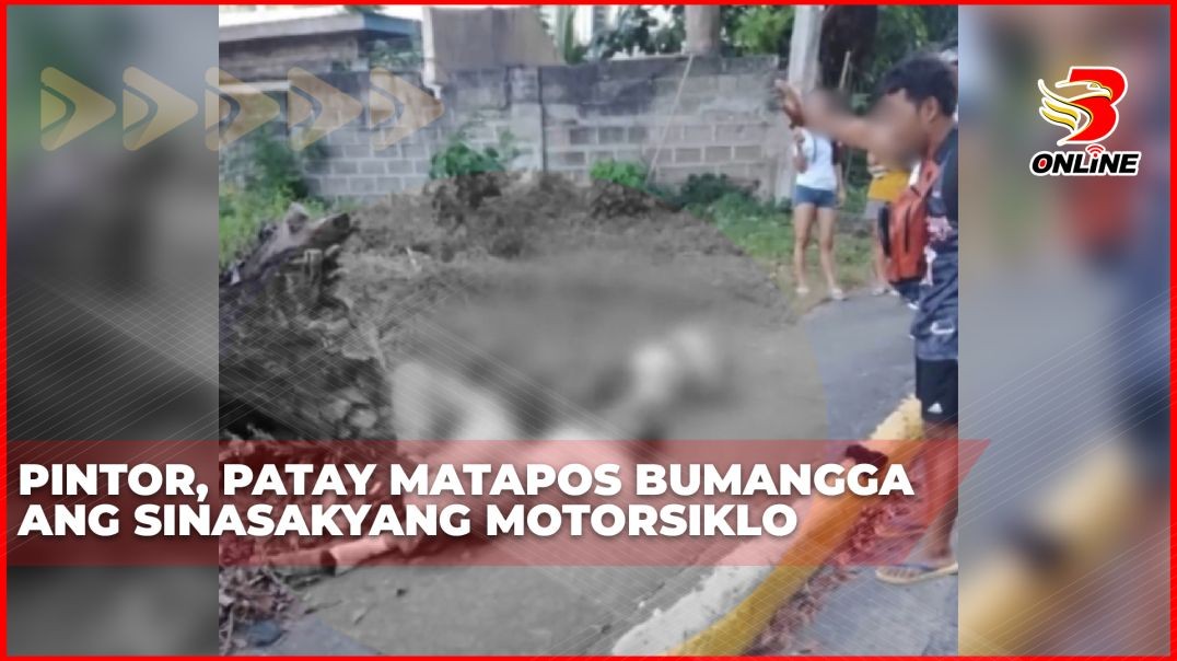 Pintor, patay matapos bumangga ang sinasakyang motorsiklo