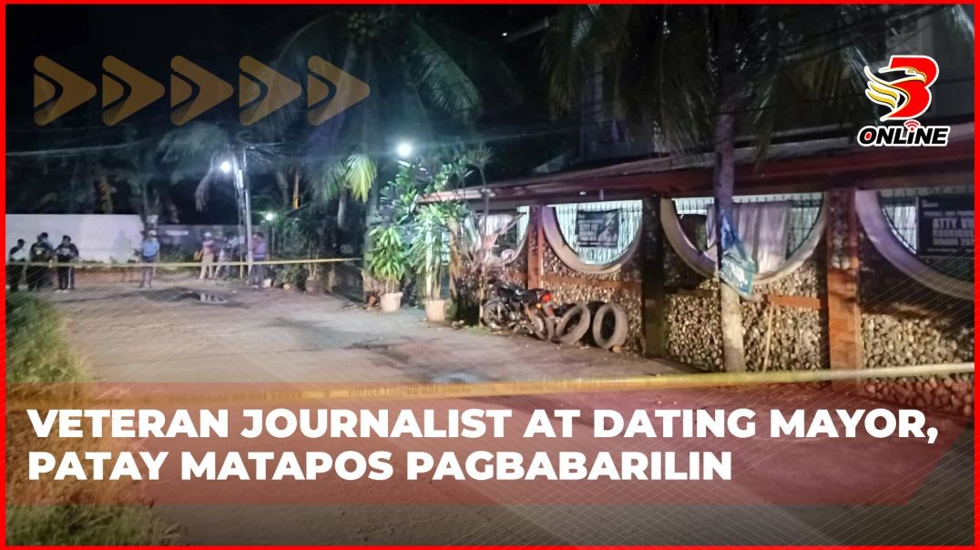 ⁣Veteran journalist at dating mayor, patay matapos pagbabarilin