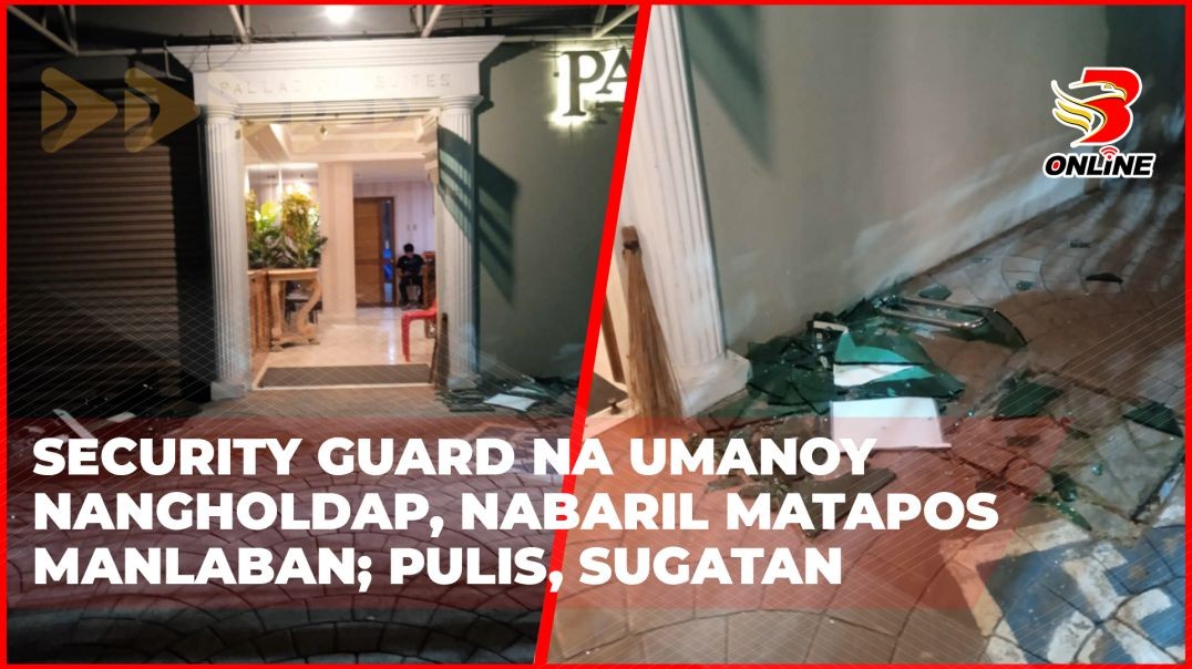 ⁣Security guard na umanoy nangholdap, nabaril matapos manlaban;Pulis, sugatan