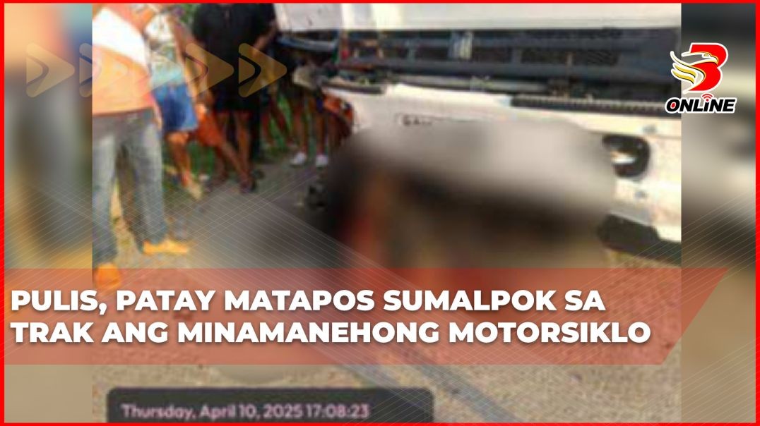 Pulis, patay matapos sumalpok sa trak ang minamanehong motorsiklo