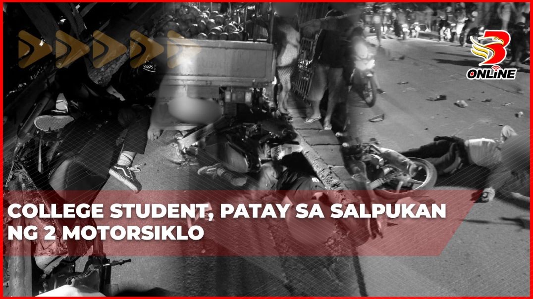 College student, patay sa salpukan ng 2 motorsiklo