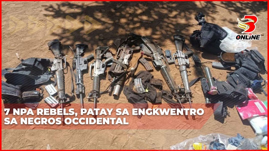 7 NPA rebels, patay sa engkwentro sa Negros Occidental