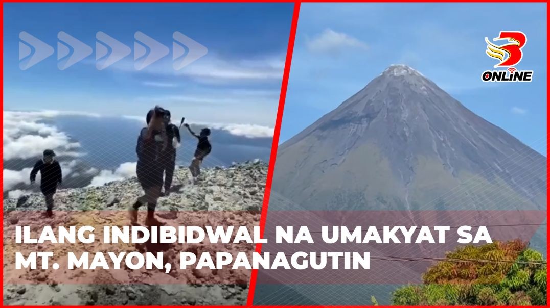 ⁣Ilang indibidwal na umakyat sa Mt. Mayon, papanagutin