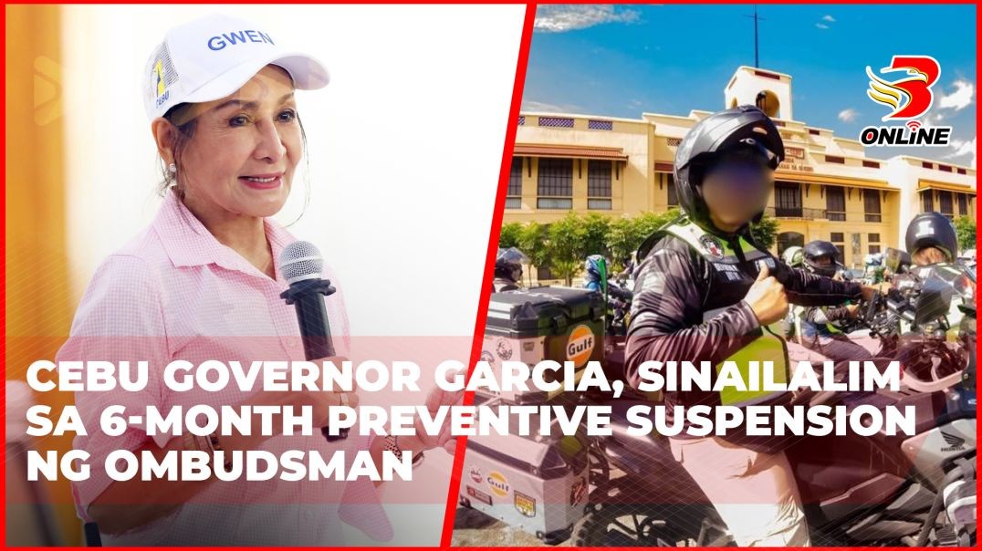 ⁣Cebu Governor Garcia, sinailalim sa 6-month preventive suspension ng Ombudsman