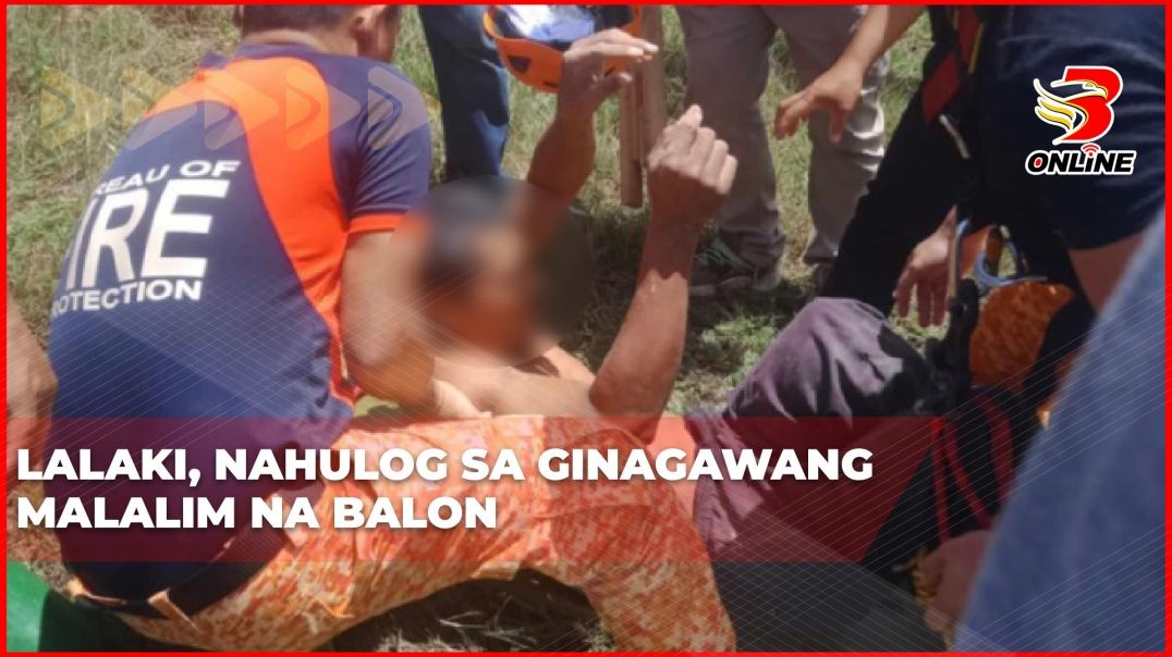 Lalaki, nahulog sa ginagawang malalim na balon