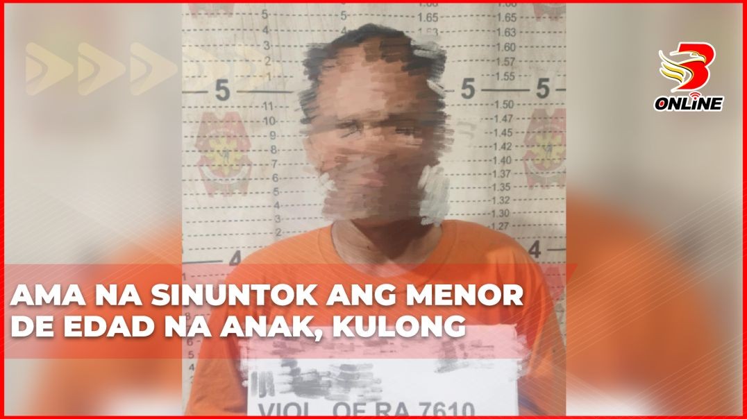 ⁣Ama na sinuntok ang menor de edad na anak, kulong