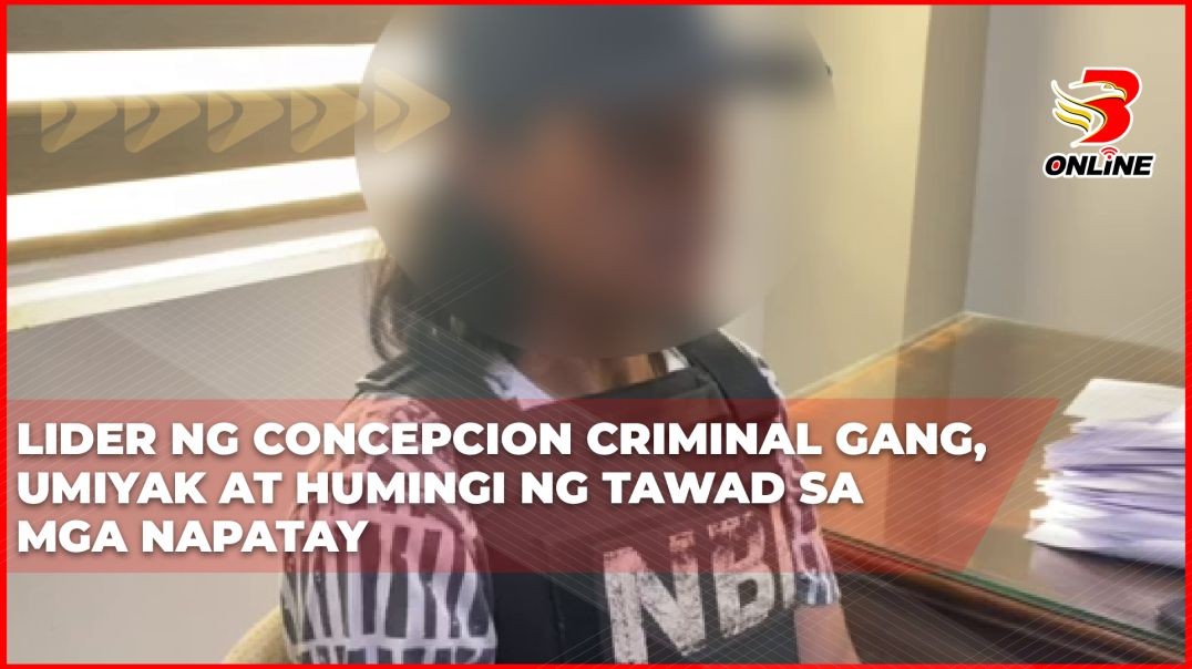 ⁣Lider ng Concepcion Criminal Gang, umiyak at humingi ng tawad sa mga napatay