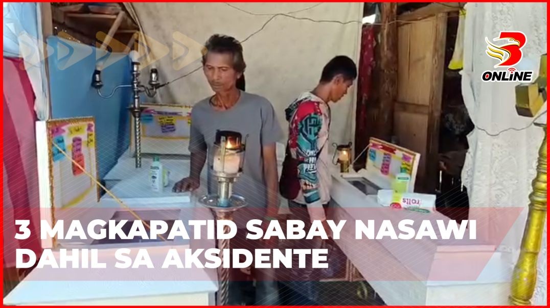 ⁣3 magkapatid sabay nasawi dahil sa aksidente