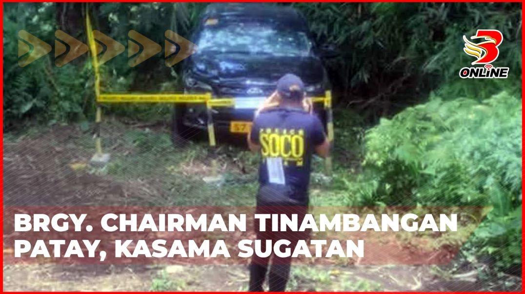 ⁣Brgy. Chairman tinambangan patay, kasama sugatan