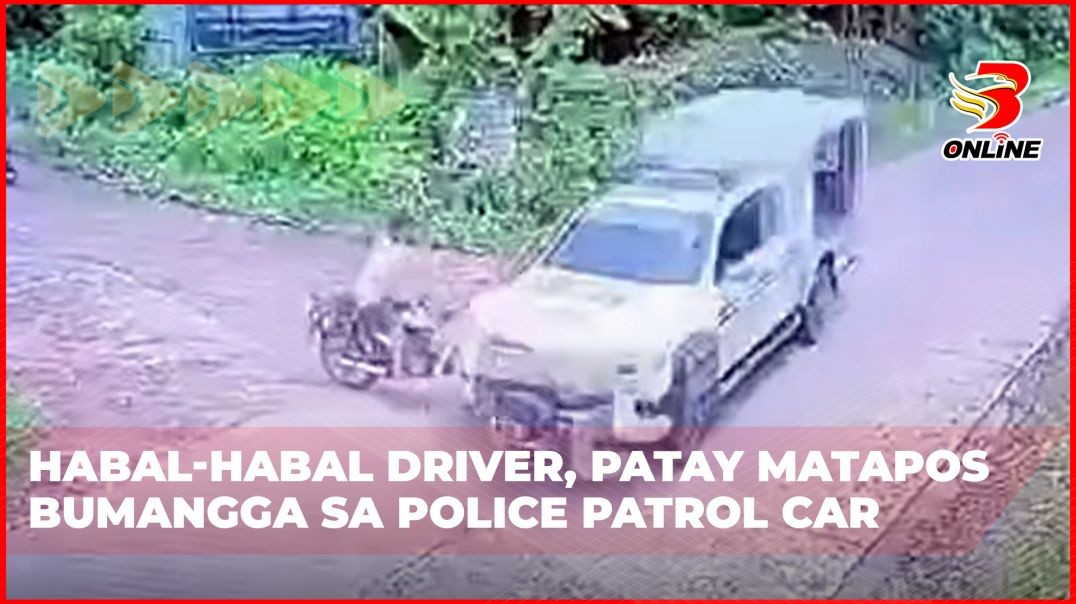 ⁣‎Habal-habal driver, patay matapos bumangga sa police patrol car