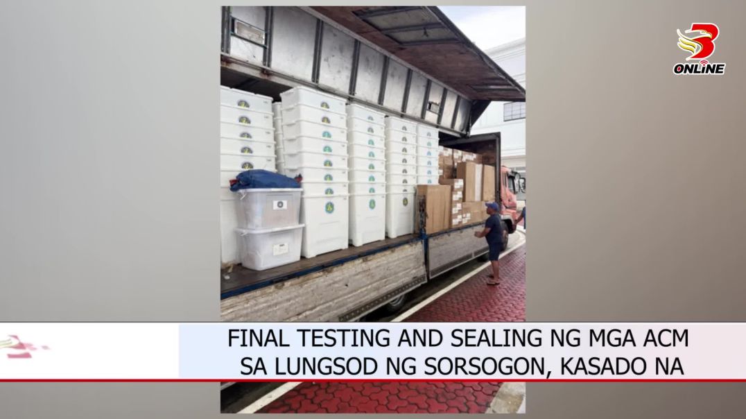 ⁣FINAL TESTING AND SEALING NG MGA ACM SA LUNGSOD NG SORSOGON, KASADO NA