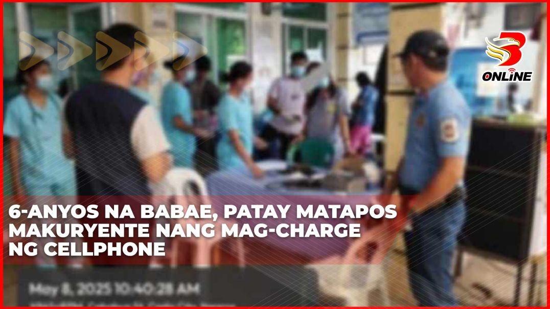 ⁣6-anyos na babae, patay matapos makuryente nang mag-charge ng cellphone