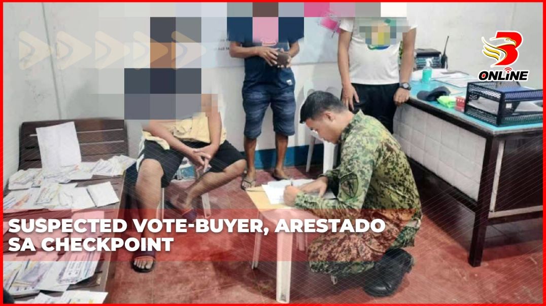 ⁣Suspected vote-buyer, arestado sa checkpoint