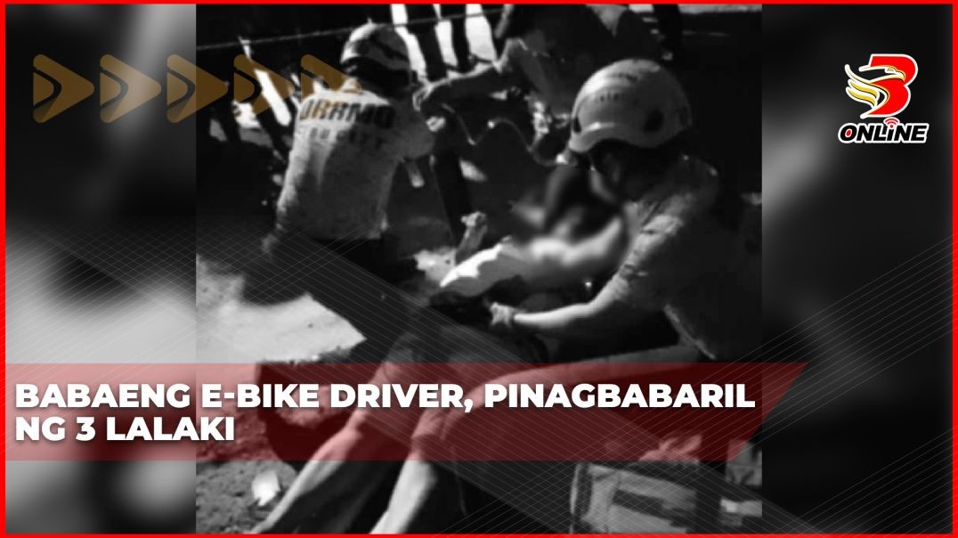 Babaeng e-bike driver, pinagbabaril ng 3 lalaki