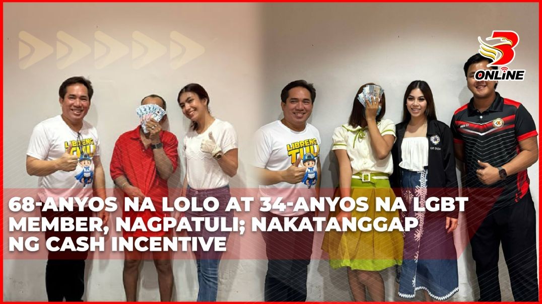 ⁣68-anyos na lolo at 34-anyos na LGBT member, nagpatuli; Nakatanggap ng cash incentive
