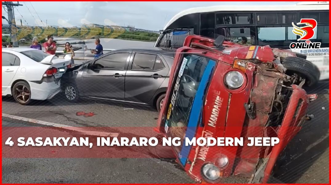 4 sasakyan, inararo ng modern jeep