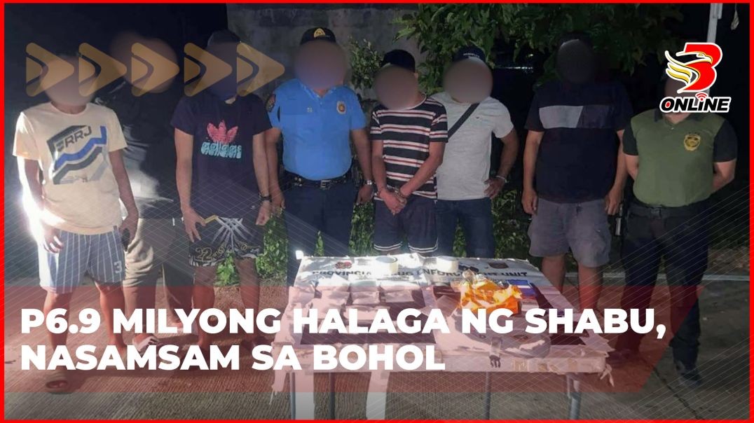 ⁣P6.9 milyong halaga ng shabu, nasamsam sa Bohol