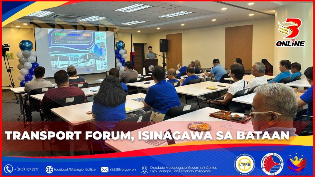 ⁣Transport forum, isinagawa sa Bataan