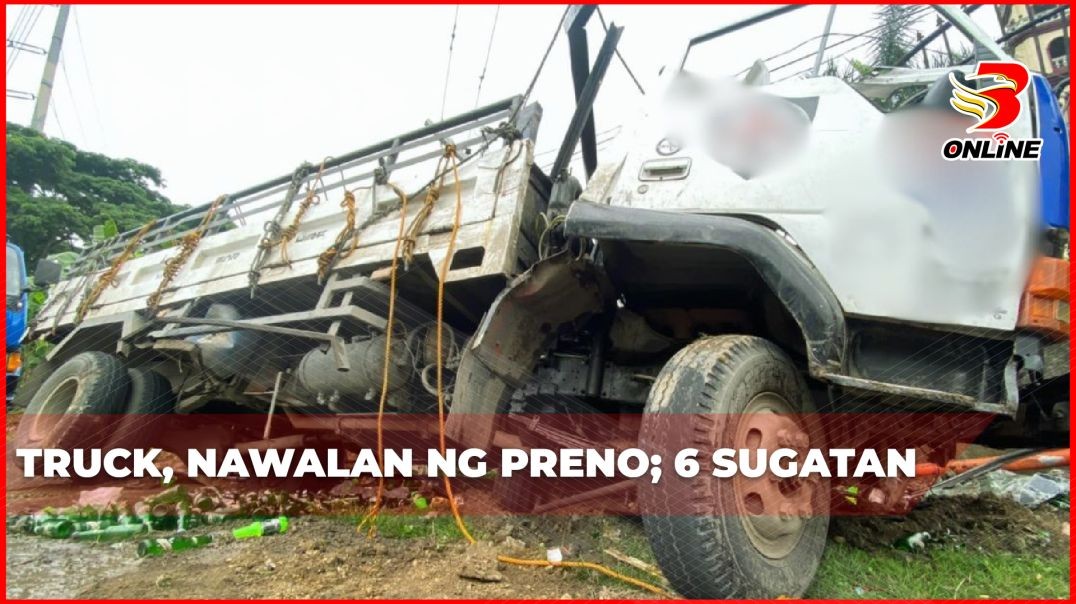 Truck, nawalan ng preno; 6 sugatan