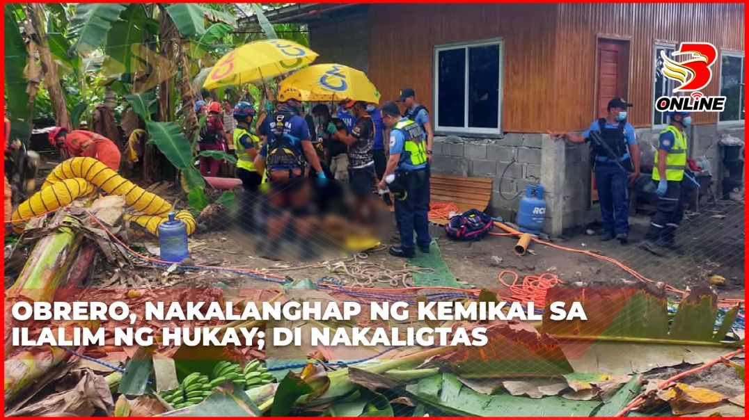 ⁣Obrero, nakalanghap ng kemikal sa ilalim ng hukay; di nakaligtas