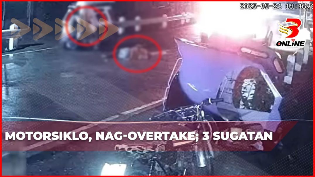 Motorsiklo, nag-overtake; 3 sugatan