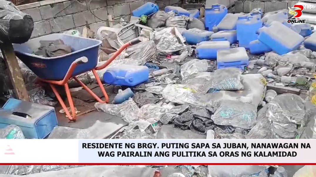 ⁣RESIDENTE NG BRGY. PUTING SAPA SA JUBAN, NANAWAGAN NA WAG PAIRALIN ANG PULITIKA SA ORAS NG KALAMIDAD