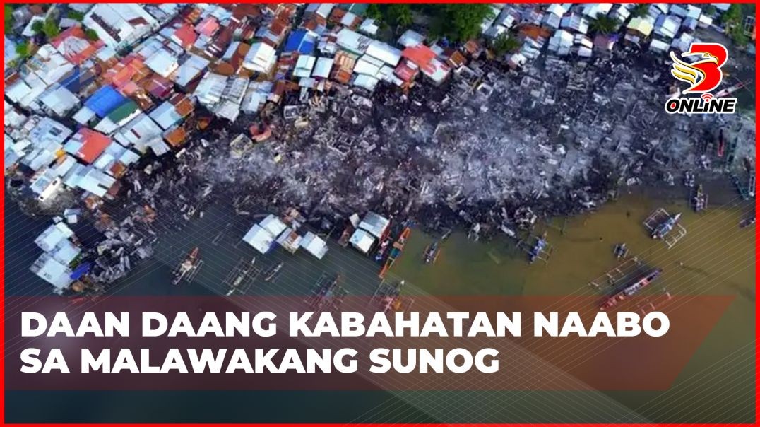 ⁣Daan daang kabahatan naabo sa malawakang sunog