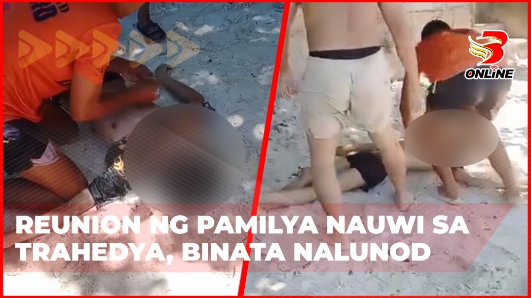 ⁣Reunion ng pamilya nauwi sa trahedya, binata nalunod