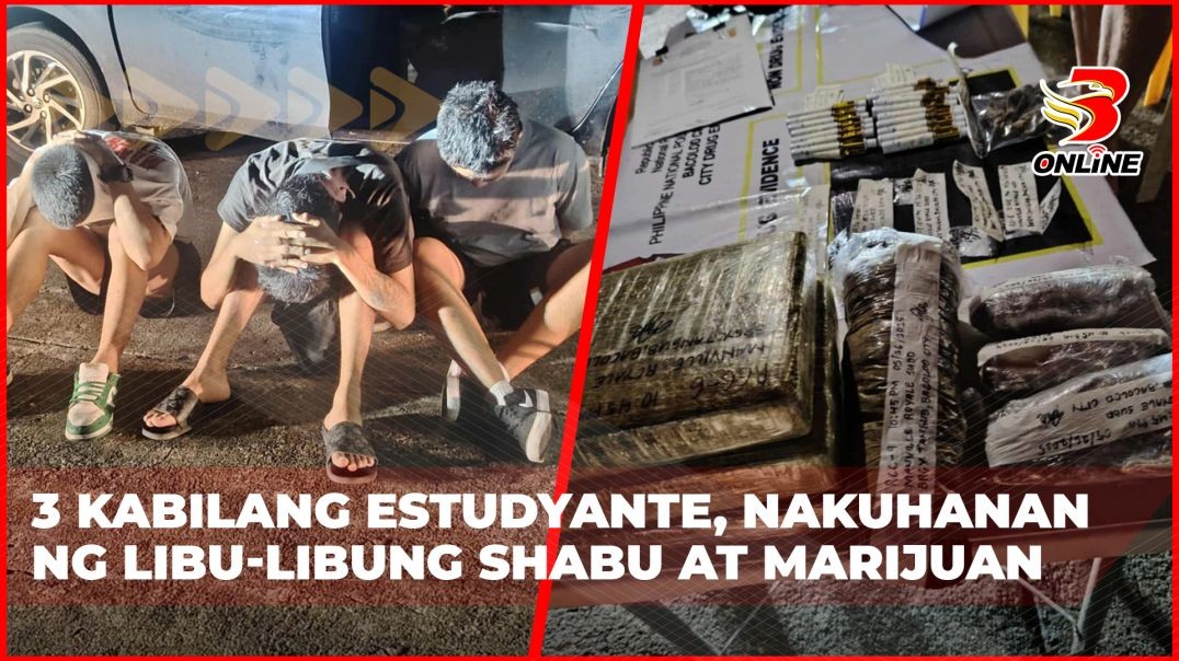 ⁣3 kabilang estudyante, nakuhanan ng libu-libung shabu at marijuan