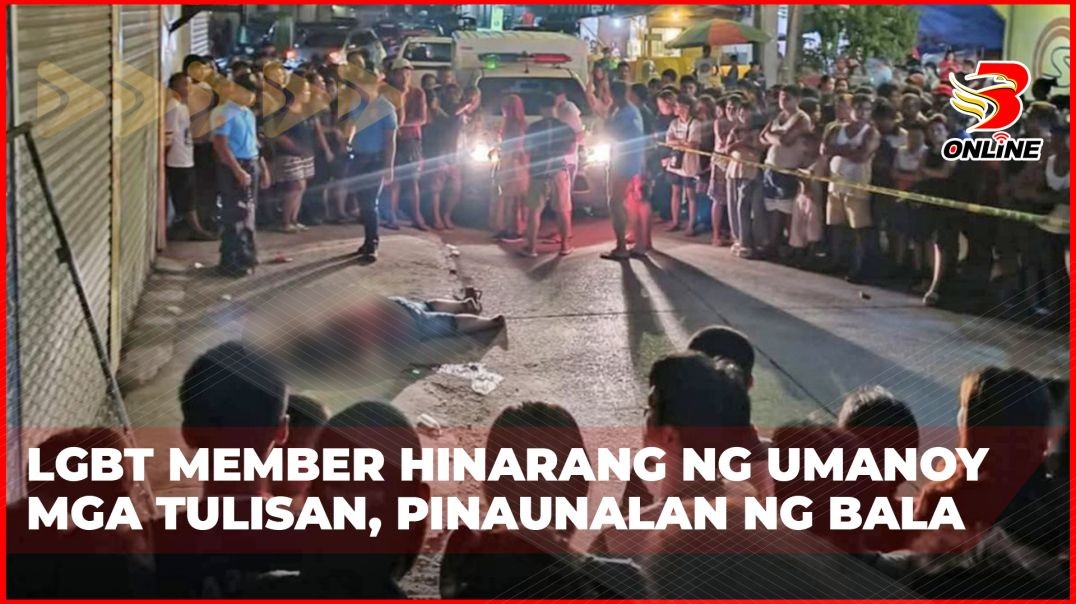 ⁣LGBT member hinarang ng umanoy mga tulisan, pinaunalan ng bala