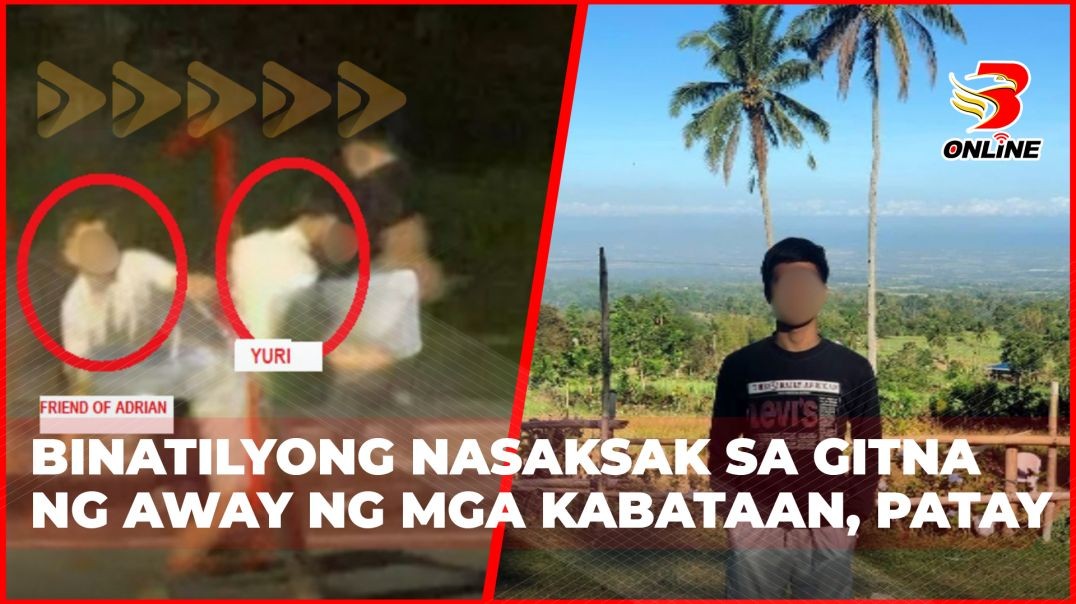 ⁣Binatilyong nasaksak sa gitna ng away ng mga kabataan, patay