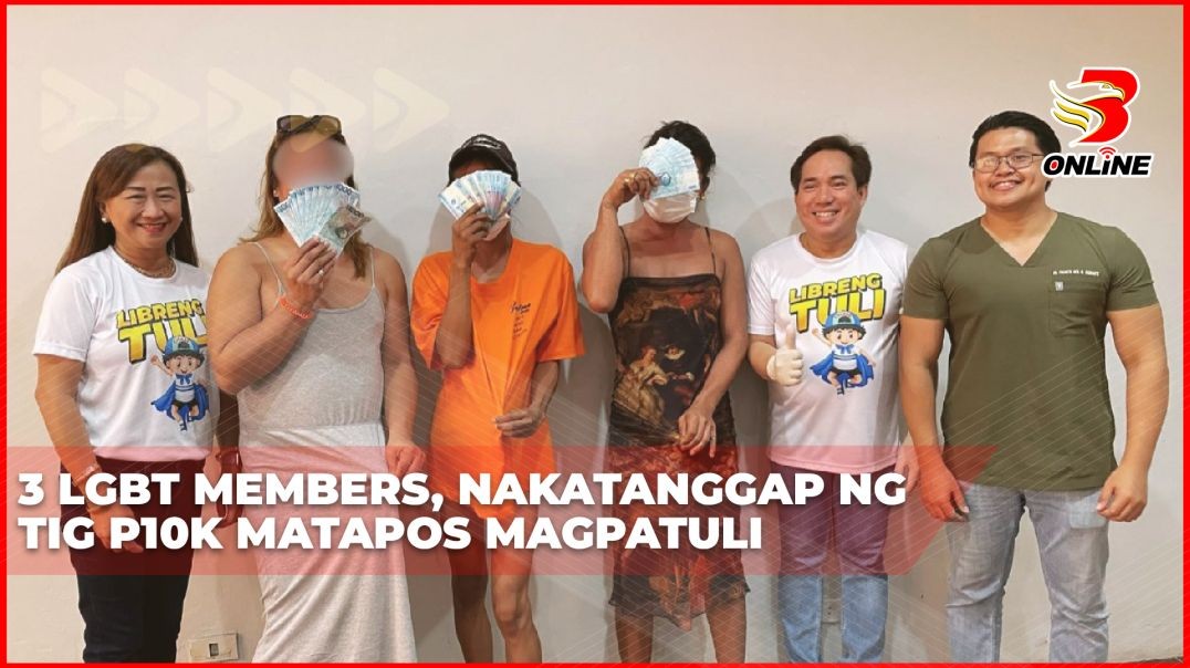 ⁣3 LGBT members, nakatanggap ng tig P10K matapos magpatuli