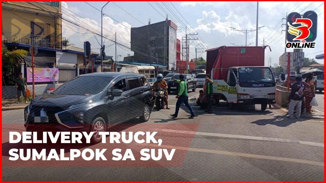 Delivery truck, sumalpok sa SUV