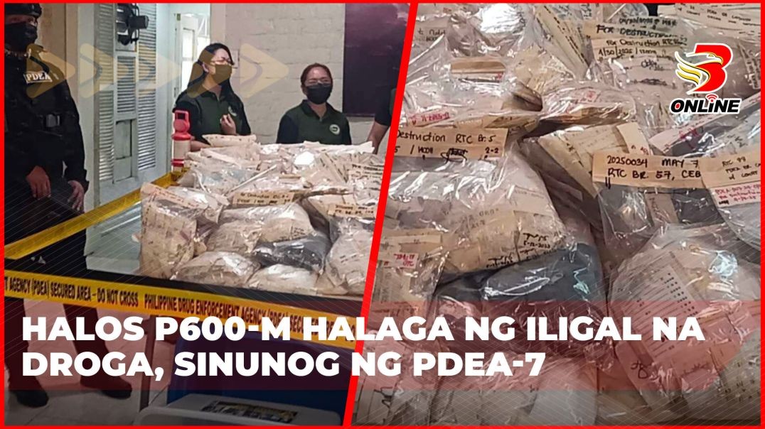 ⁣Halos P600-M halaga ng iligal na droga, sinunog ng PDEA-7