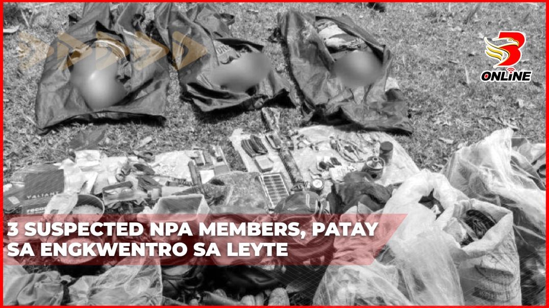 ⁣3 suspected NPA members, patay sa engkwentro sa Leyte