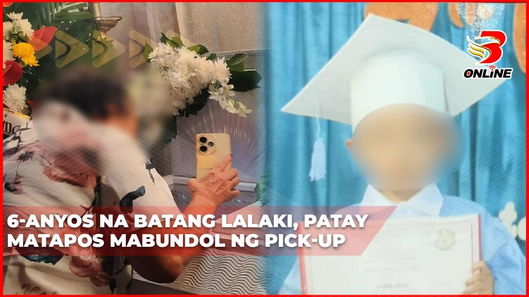⁣6-anyos na batang lalaki, patay matapos mabundol ng pick-up