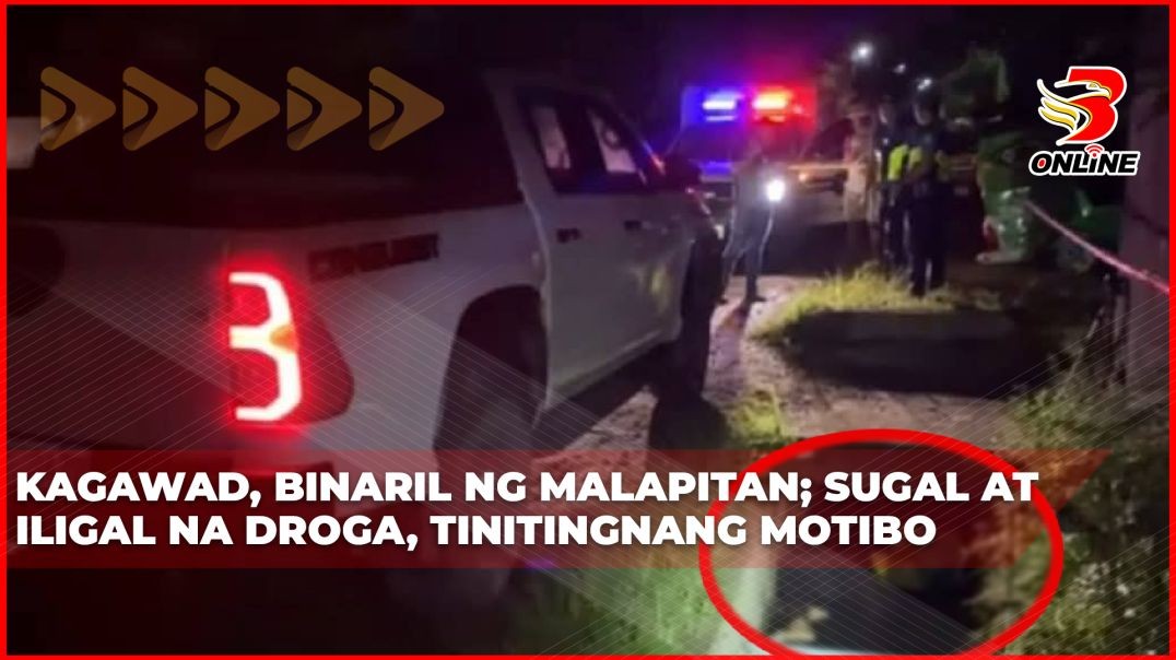 ⁣Kagawad, binaril ng malapitan; sugal at iligal na droga, tinitingnang motibo