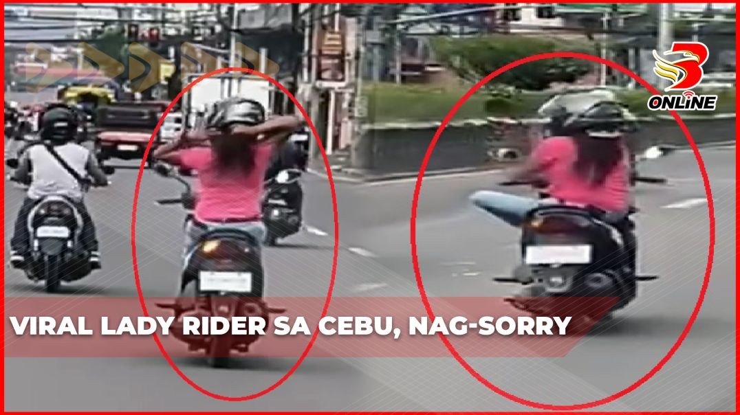 Viral lady rider sa Cebu, nag-sorry