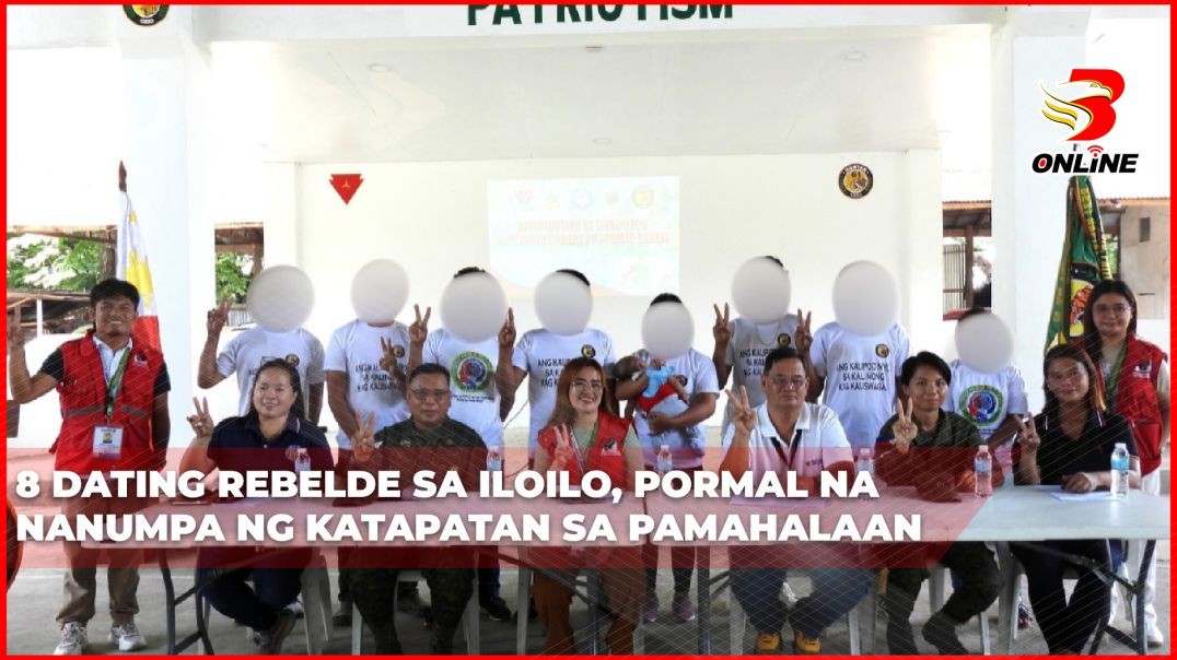 ⁣8 dating rebelde sa Iloilo, pormal na nanumpa ng katapatan sa pamahalaan