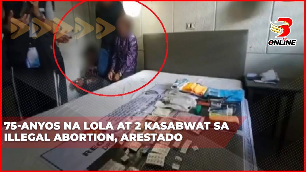 ⁣75-anyos na lola at 2 kasabwat sa illegal abortion, arestado