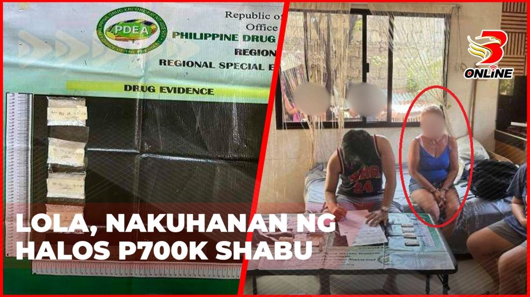 ⁣Lola, nakuhanan ng halos P700K shabu