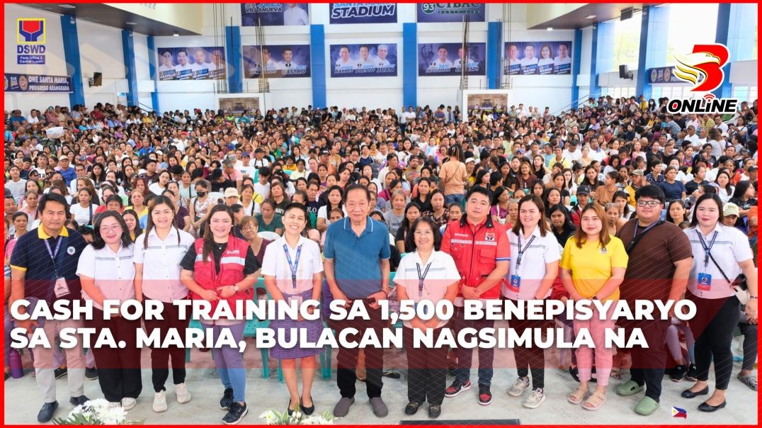 ⁣Cash for Training sa 1,500 benepisyaryo sa Sta. Maria, Bulacan nagsimula na