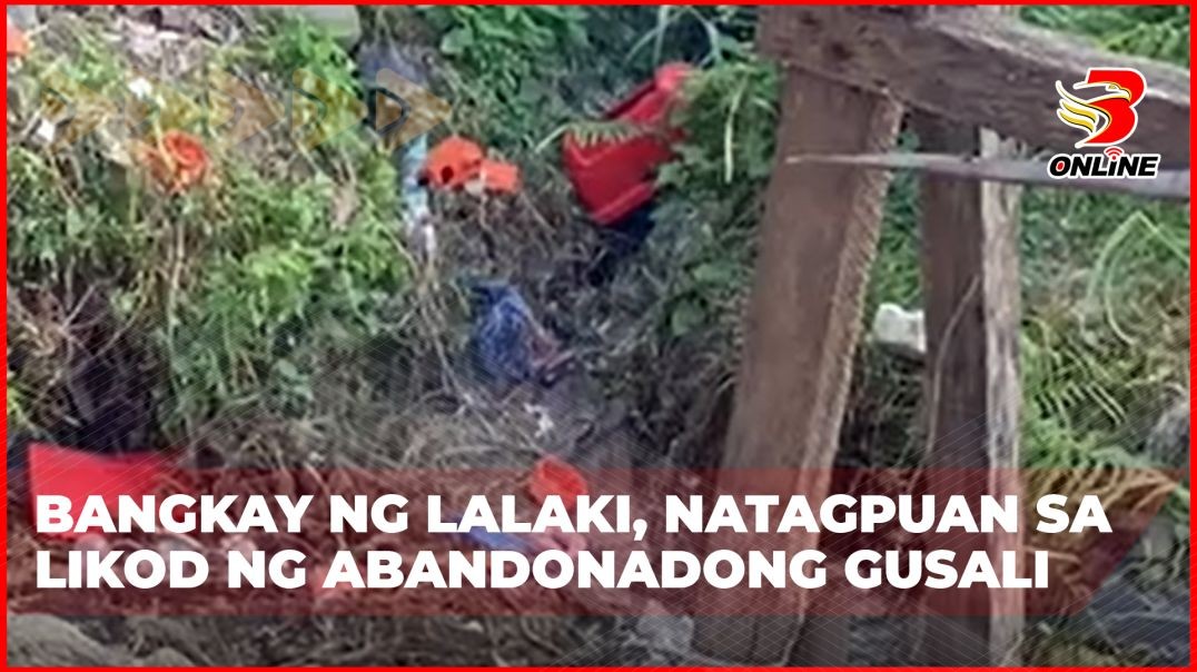 ⁣Bangkay ng lalaki, natagpuan sa likod ng abandonadong gusali